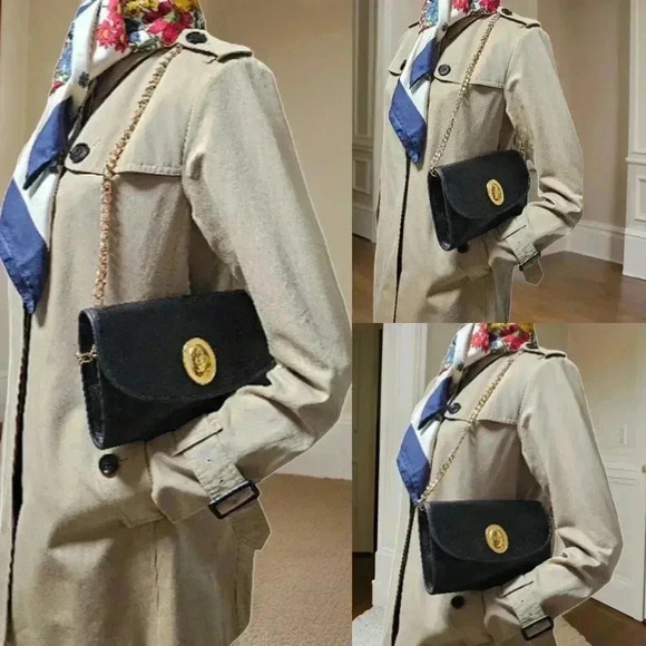 Dior Black Grained  Leather Clutch - Picture 15 of 16